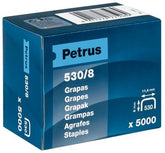 GRAPAS CLAVADORA 530/8 5000U | 1 UNIDADES | (PETRUS)